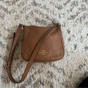 Coach Tan Leather Crossbody Bag